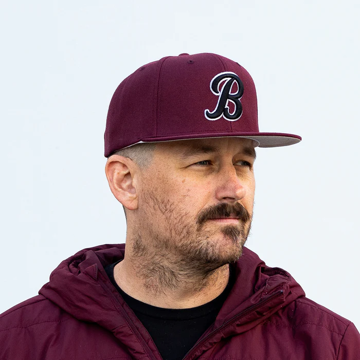 Кепка Biltwell - SCRIPT B SNAP BACK - MAROON - 8002-4040-00