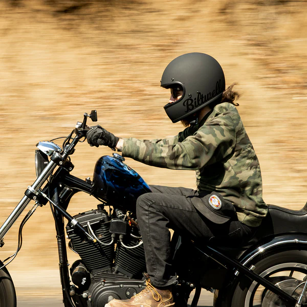 Шлем Biltwell Gringo - черный матовый с лого - размер M - 0101-14319, 1002-638-103