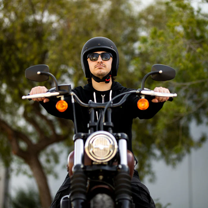 Шлем Biltwell BONANZA - 3/4 цвет - черный матовый с ЛОГО - размер XS - 1001-638-201, 0104-2846