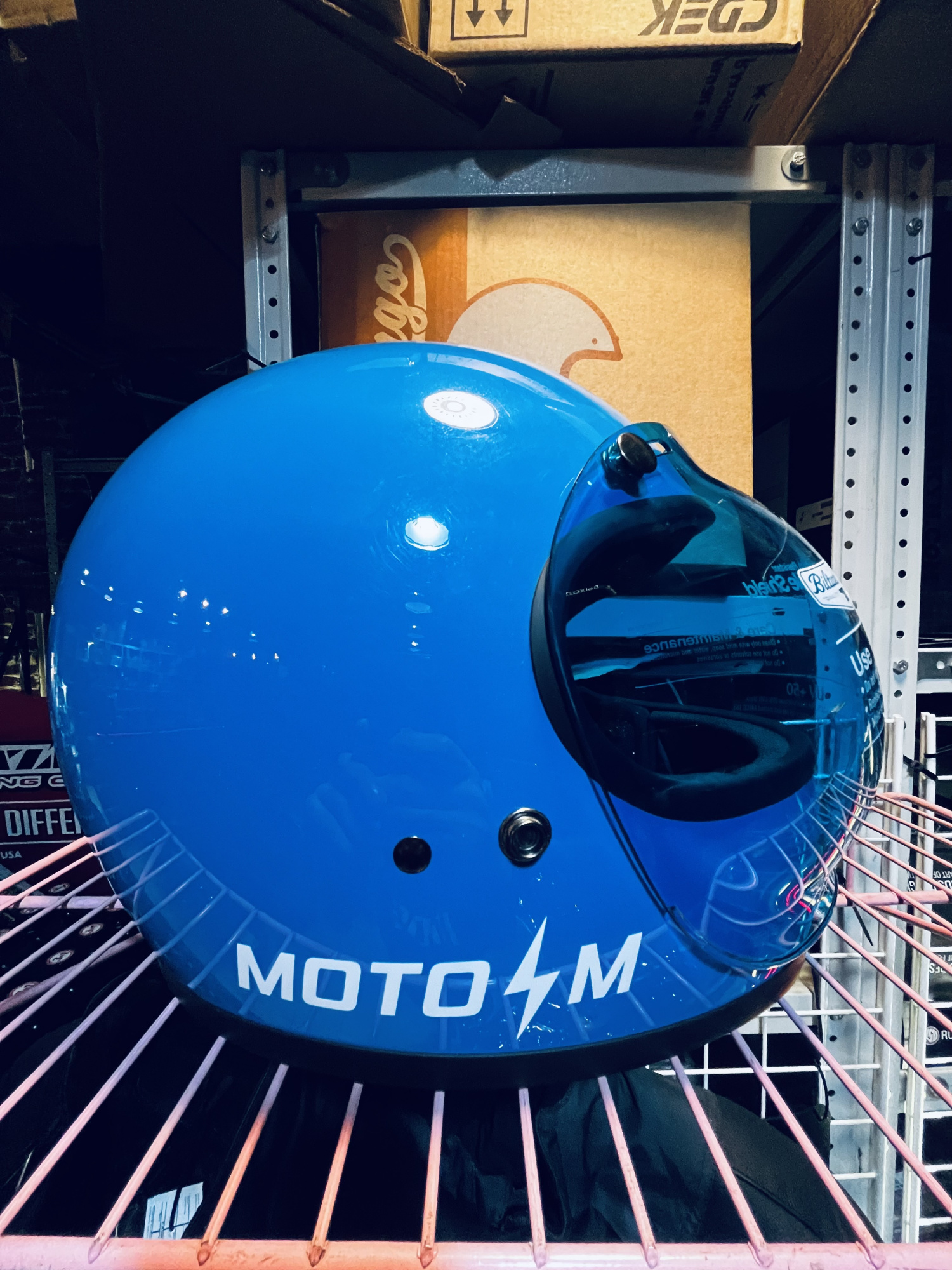 Наклейка Мото-М  - белая 