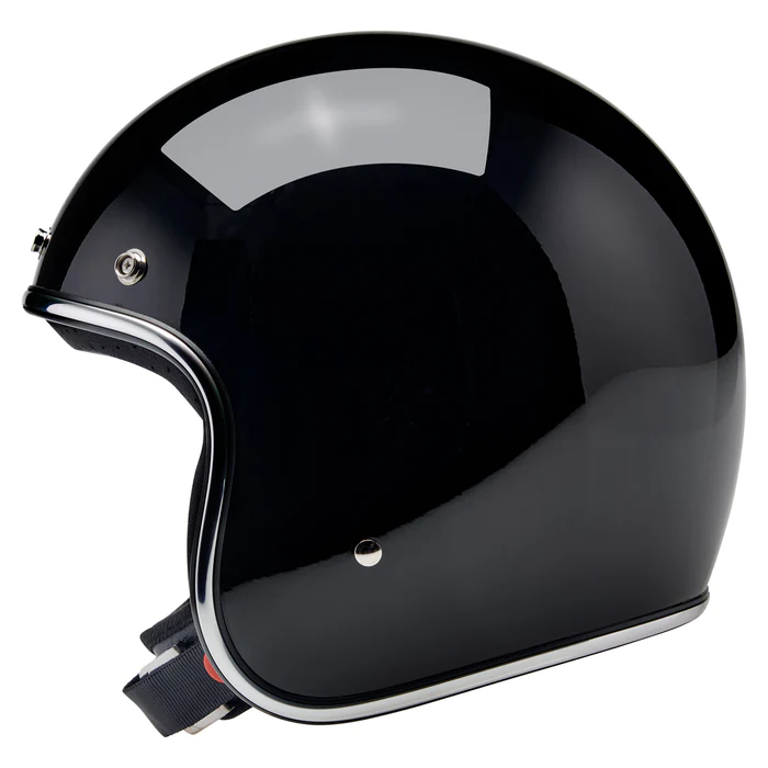 Шлем Biltwell BONANZA - 3/4 цвет - черный глянец - размер L - 1001-101-204, 0104-1505